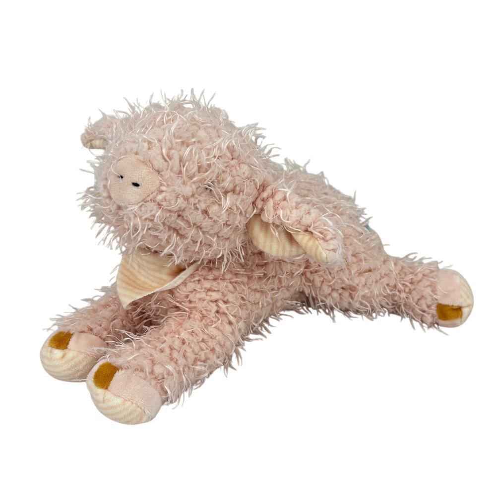 Bunnies By The Bay Pink‎ Piggy Plush Pig Stuffed Animal Toy 12 Inch Shaggy Fuzzy